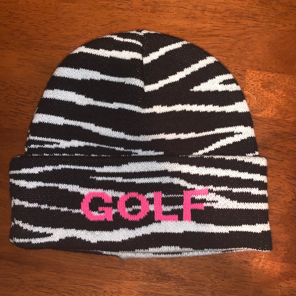 Golf Wang Zebra Print Beanie